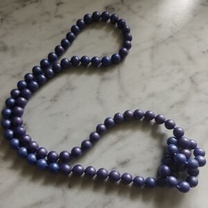 Vintage Purple Pop-Bead Necklace